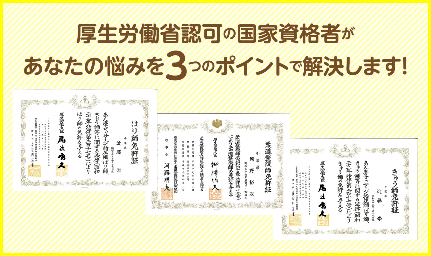 3つのポイントで解決します!